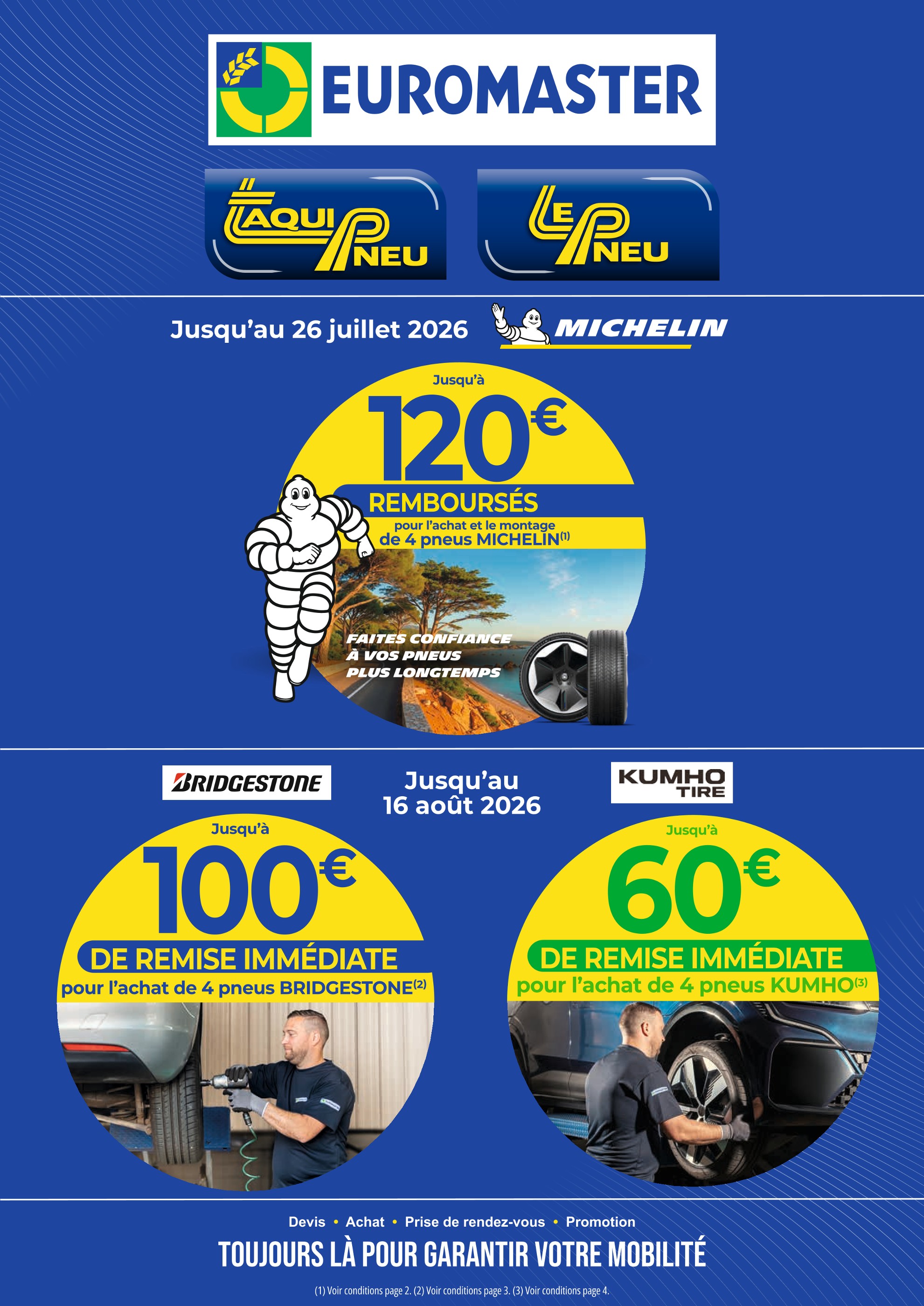 Catalogue Euromaster en cours à Coux-et-Bigaroque et aux alentours : «EUROMASTER» avec 10 pages, valable du 29/06/2026 au 12/07/2026